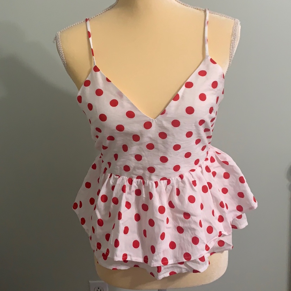 Polka dot top